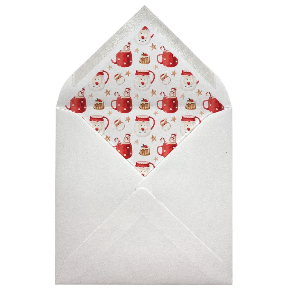 Sobres forrados estampados Cuadrados | Dulce Navidad
