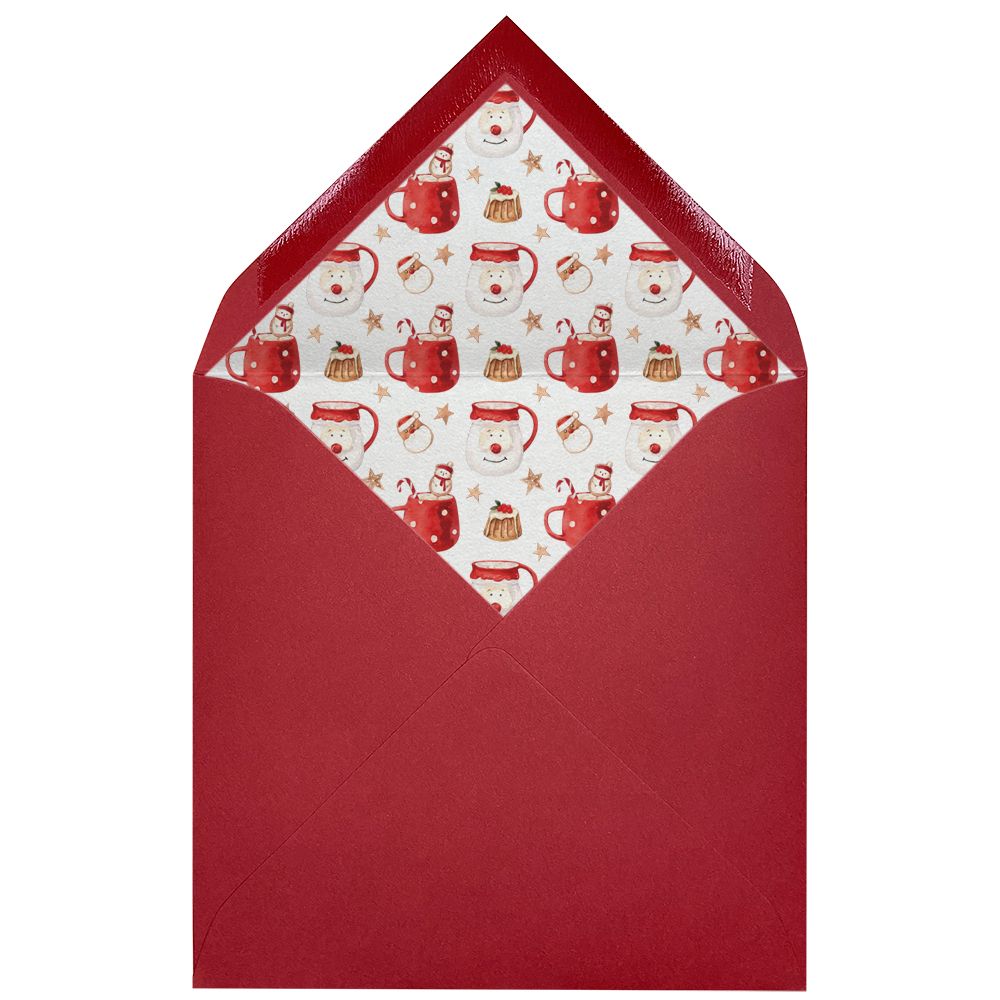 Sobres forrados estampados Cuadrados | Dulce Navidad