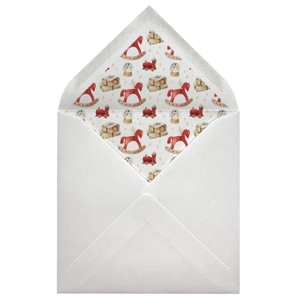Sobres forrados estampados Cuadrados | Cuento de Navidad