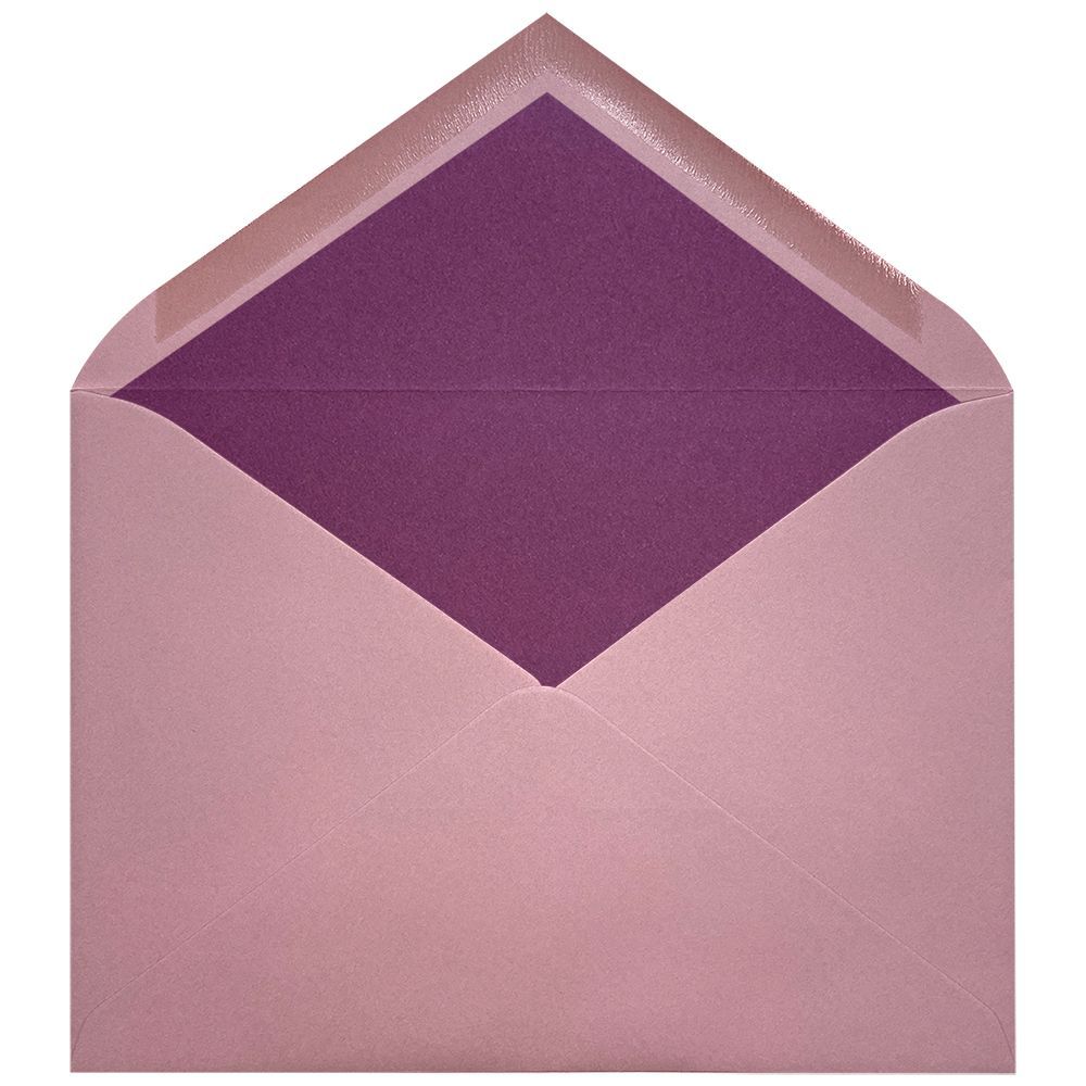 Sobres forrados lisos C5 | Basic Colors Old Rose