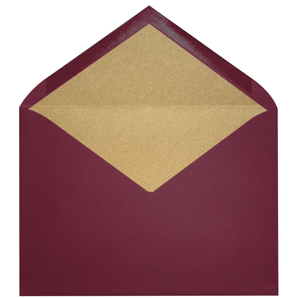 Sobres forrados lisos C5 | Basic Colors Chianti