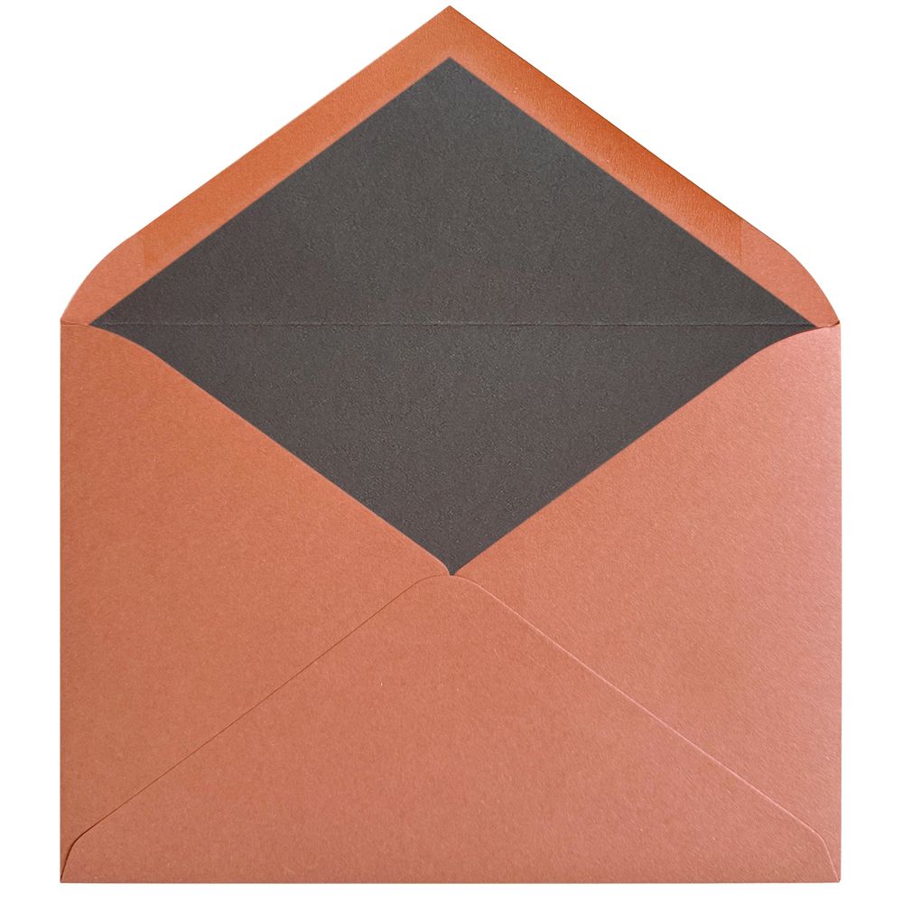 Sobres forrados lisos C5 | Rustic Cotton Terracota