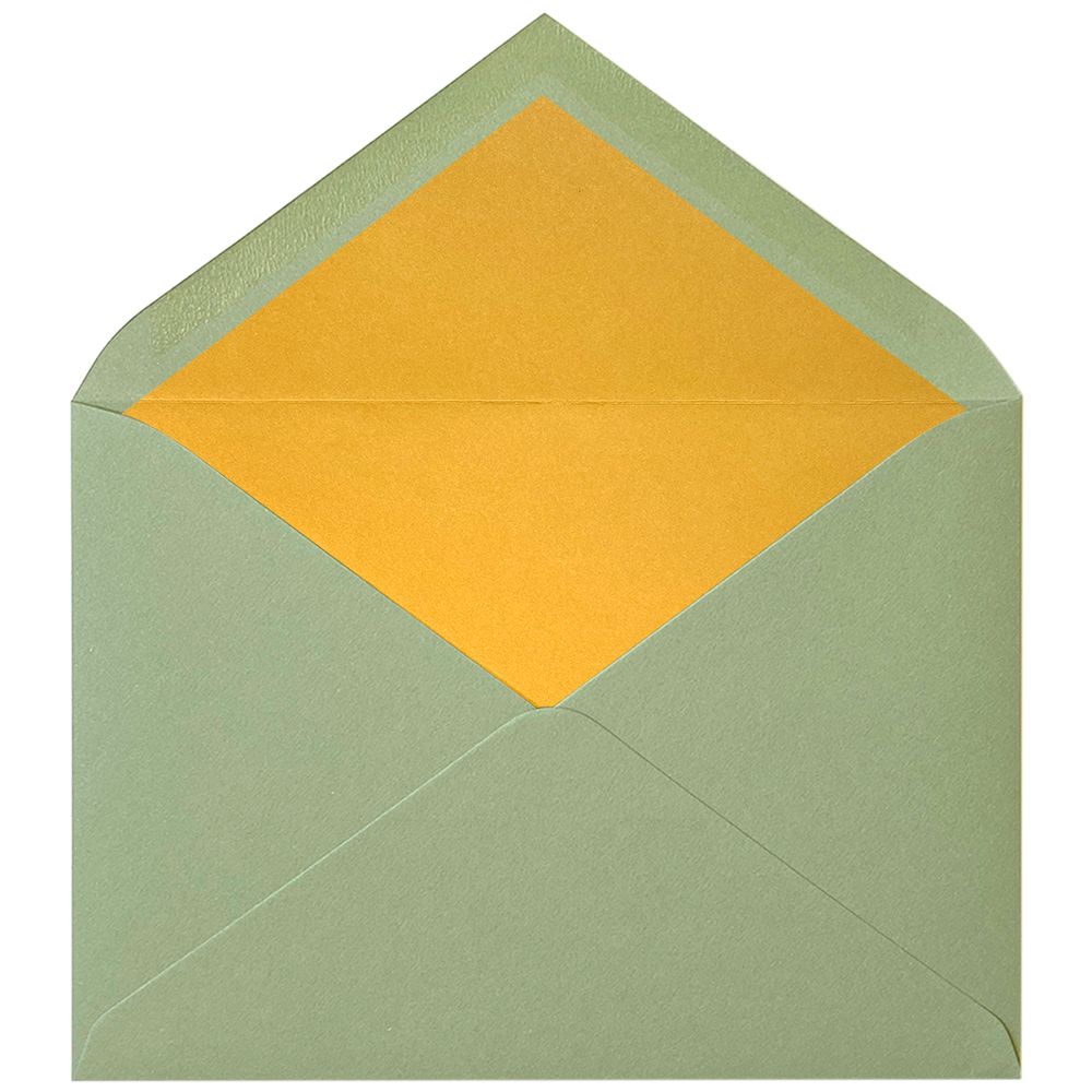 Sobres forrados lisos C5 | Rustic Cotton Greenery