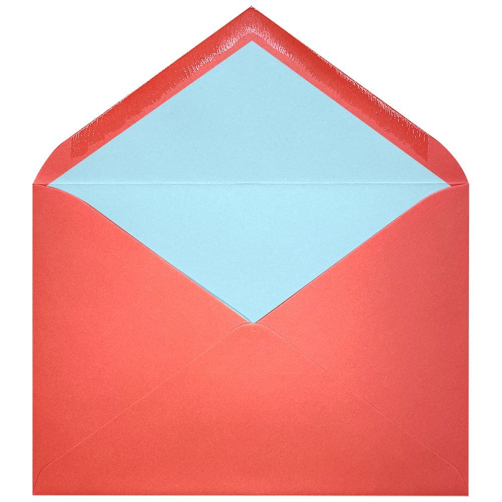 Sobres forrados lisos C5 | Basic Colors Coral