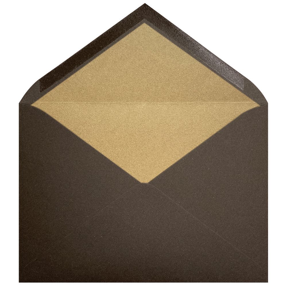 Sobres forrados lisos C5 | Rustic Cotton Chocolate