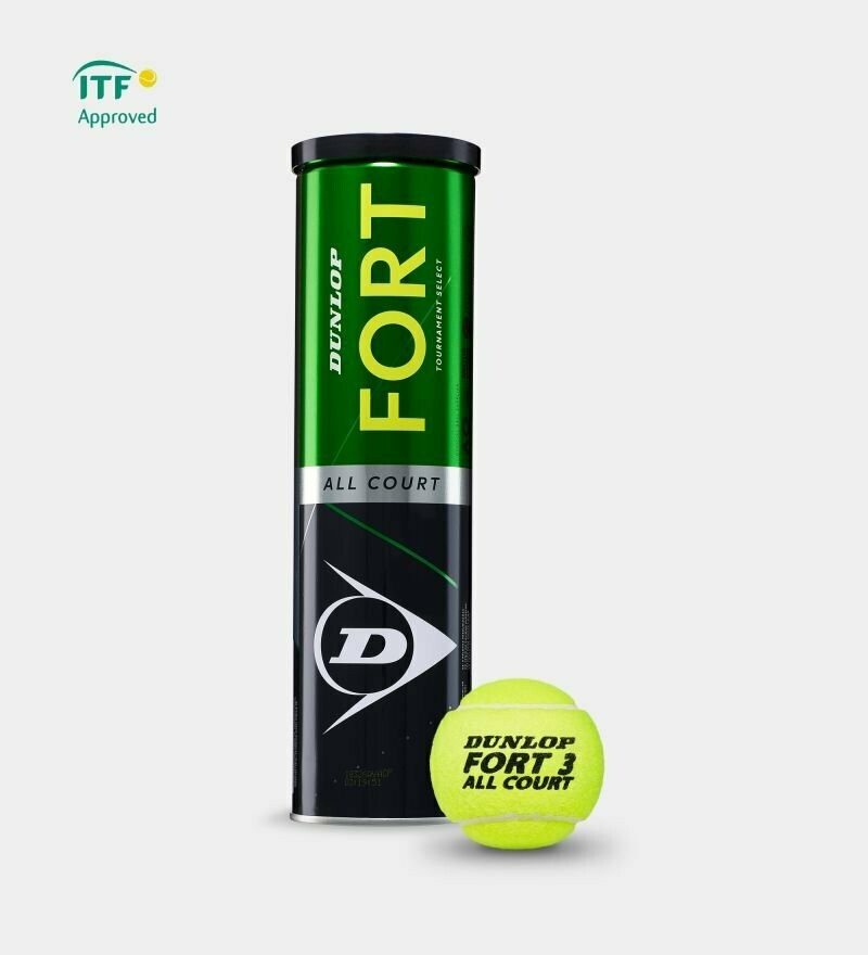 DUNLOP TUBO 4 PALLINE TENNIS FORT ALL COURT