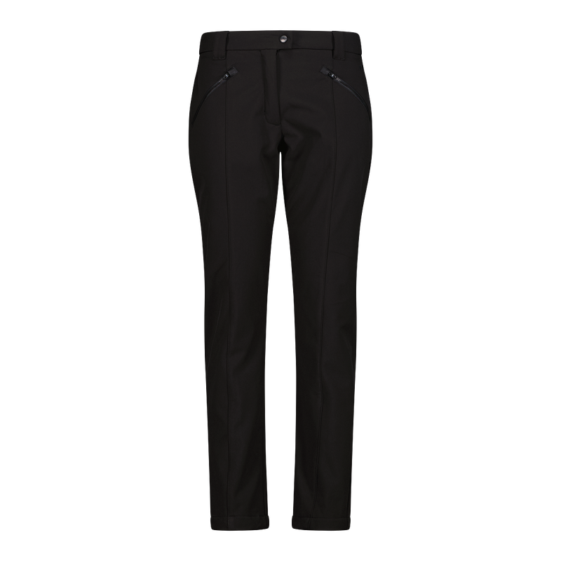 CMP PANTALONE DONNA IN SOFTSHELL CON CUCITURA FRONTALE A VISTA 3A11266-U901