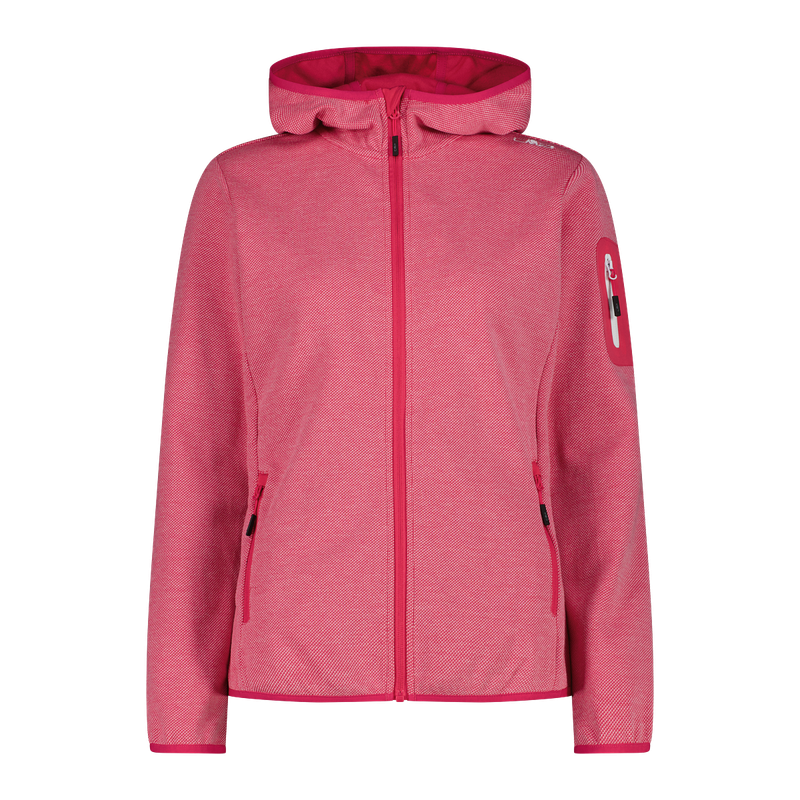 CMP Pile Knit-tech con cappuccio e mesh 34H6376-23CV