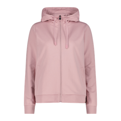 CMP Felpa con cappuccio e zip da donna in cotone elasticizzato 36D7706-H216