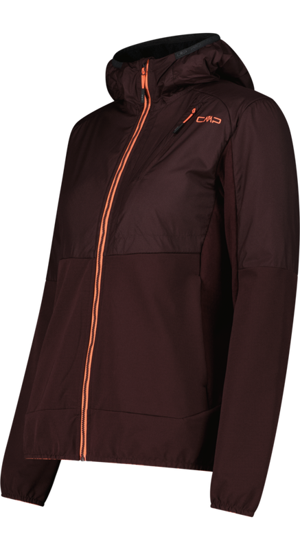 CMP Giacca donna ibrida con cappuccio fisso 36M1066-c595 CMP Giacca donna ibrida con cappuccio fisso 36M1066-c595