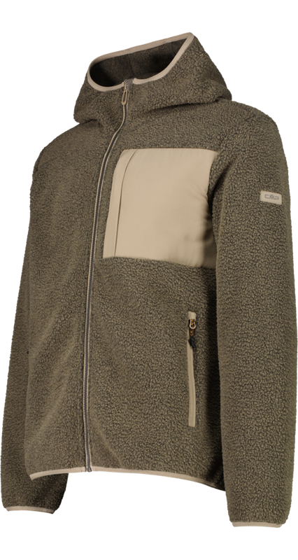 CMP Giacca uomo con cappuccio in pelliccetta 36P3087-P727