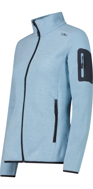 CMP 3H14746A-L514 Giacca in pile da donna in Knit-Tech mèlange