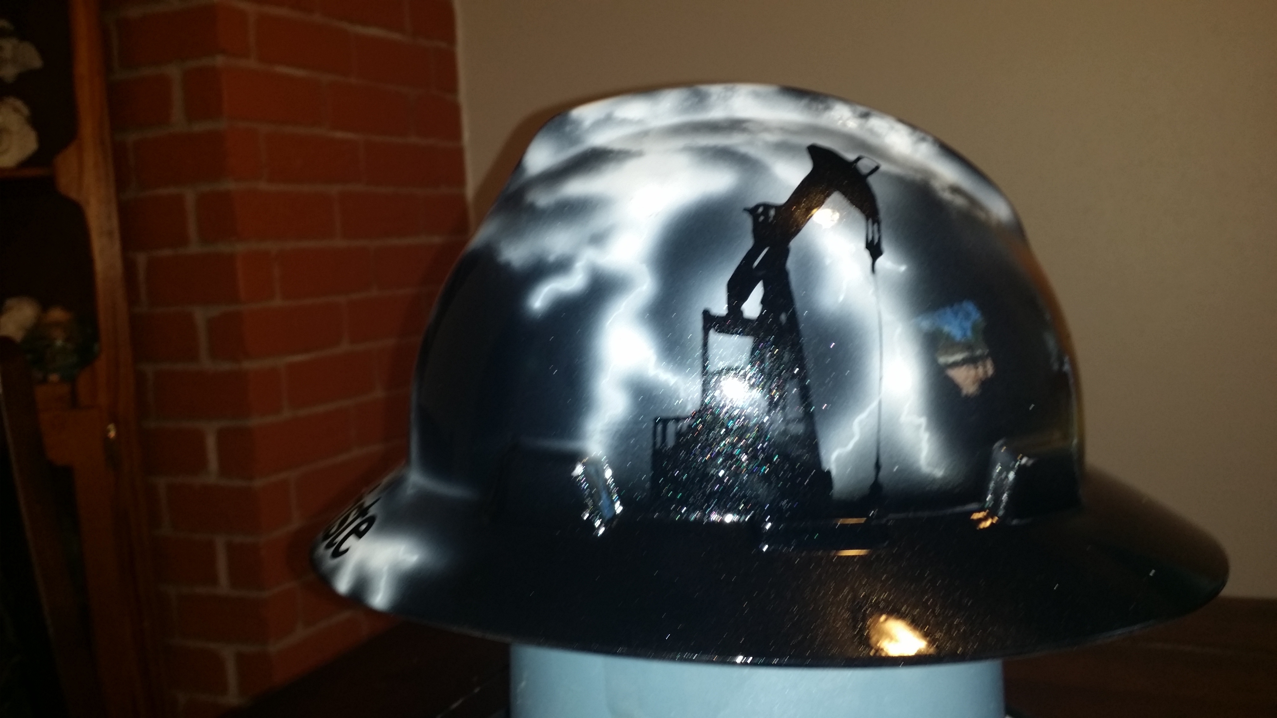 Oilfield Storm custom painted hard hat Store