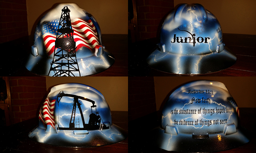patriotic hard hats
