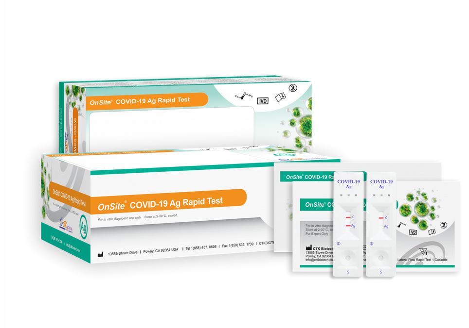 CTK Biotech Onsite COVID19 Rapid Antigen Test 100 Specificity The