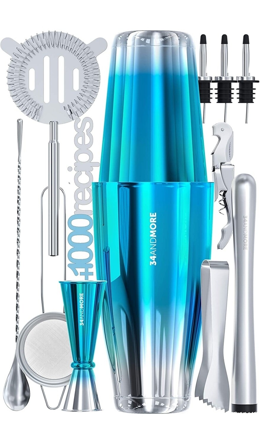 Kit cocteleria azul degrade