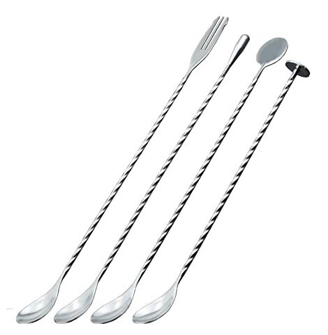 cucharilla de bar 30 cm acero inoxidable