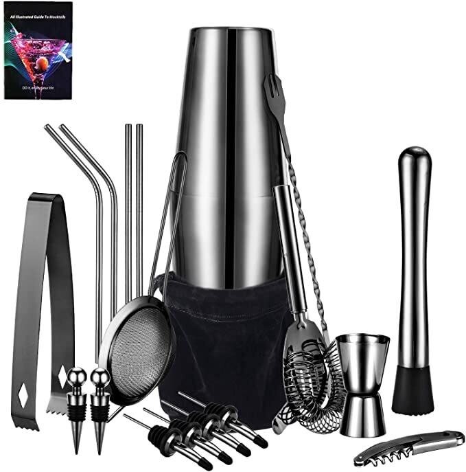 Kit cocteleria 21 piezas + book