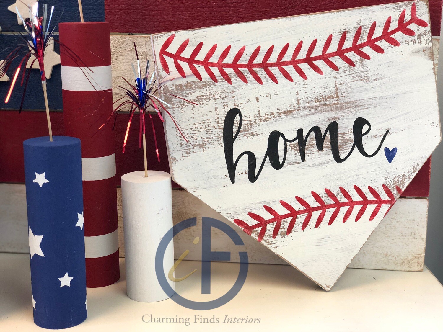 Baseball Home Plate Sign