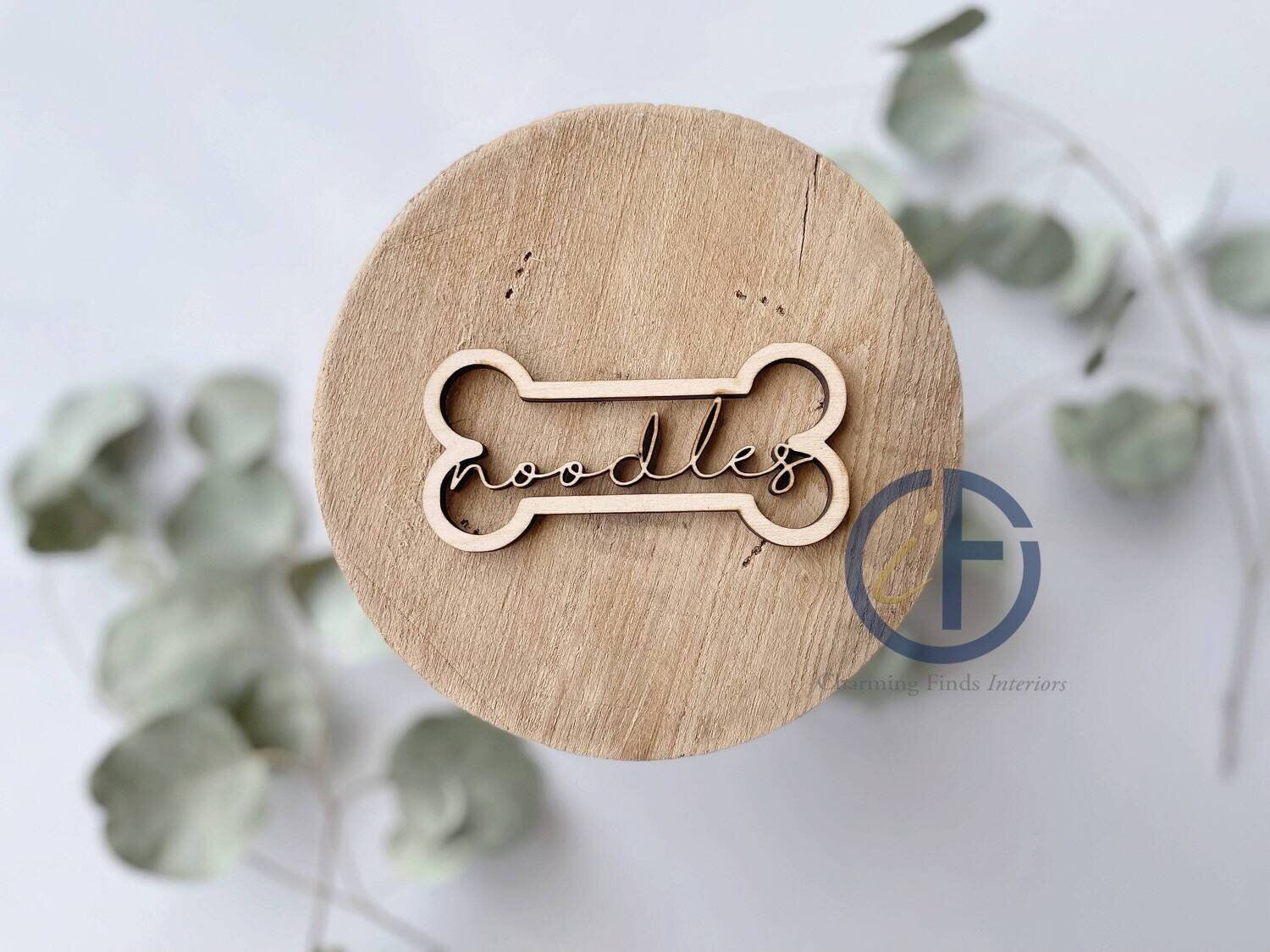 Personalized Name Tag | Wood Tag | Wood Name Tag | Easter Basket | Wood Dog Tag | Stocking Tag