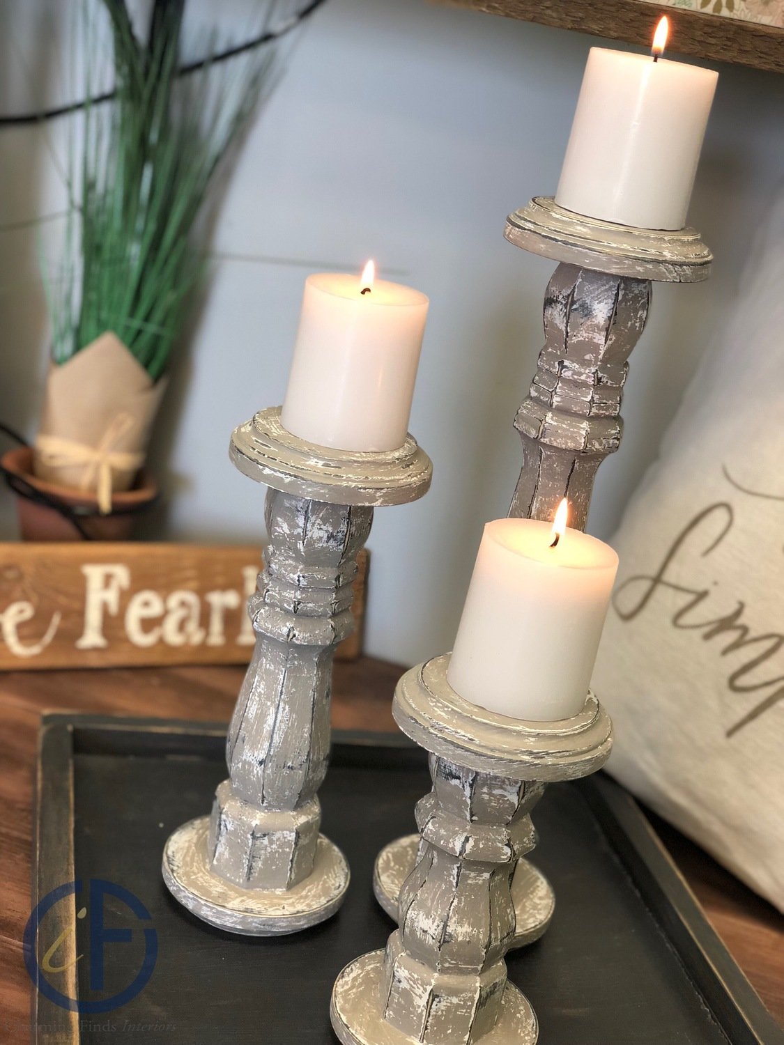 Set of 3 Candlesticks
