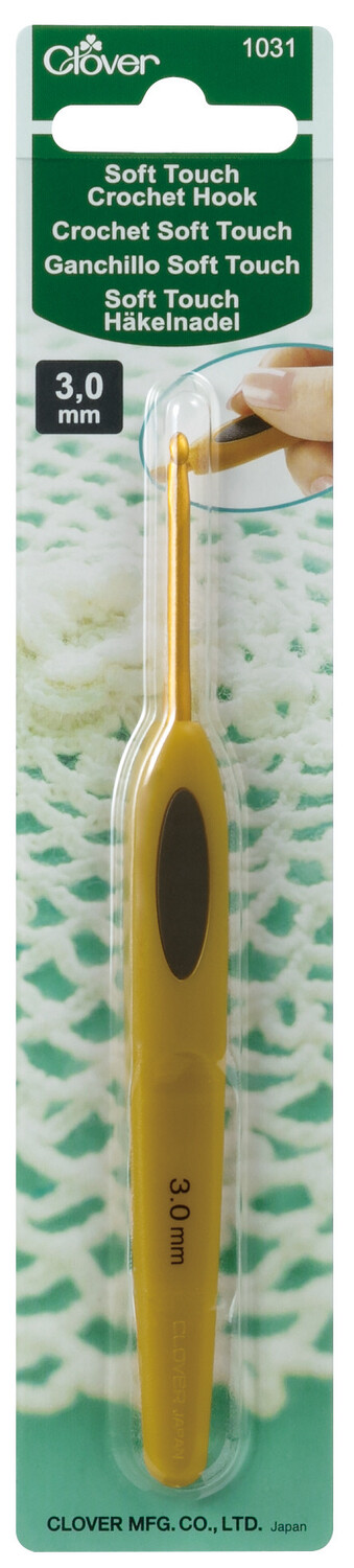 Clover Soft Touch Crochet Hook (3.0mm) | Our Little Craft Co | UK Crochet &  Craft Supplies Store