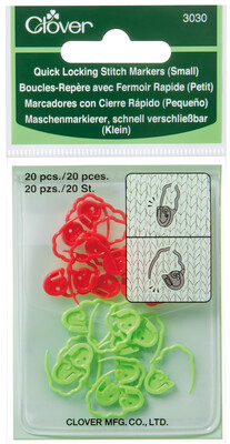 Clover Quick Locking Stitch Markers - small