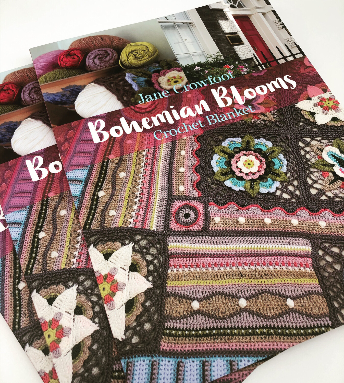 Jane Crowfoot Bohemian Blooms Blanket Crochet Book