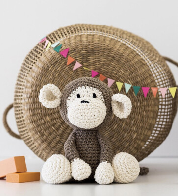 Hoooked Monkey Crochet Kit - Mace