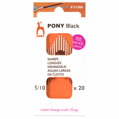 Pony Embroidery Needles Size 5-10