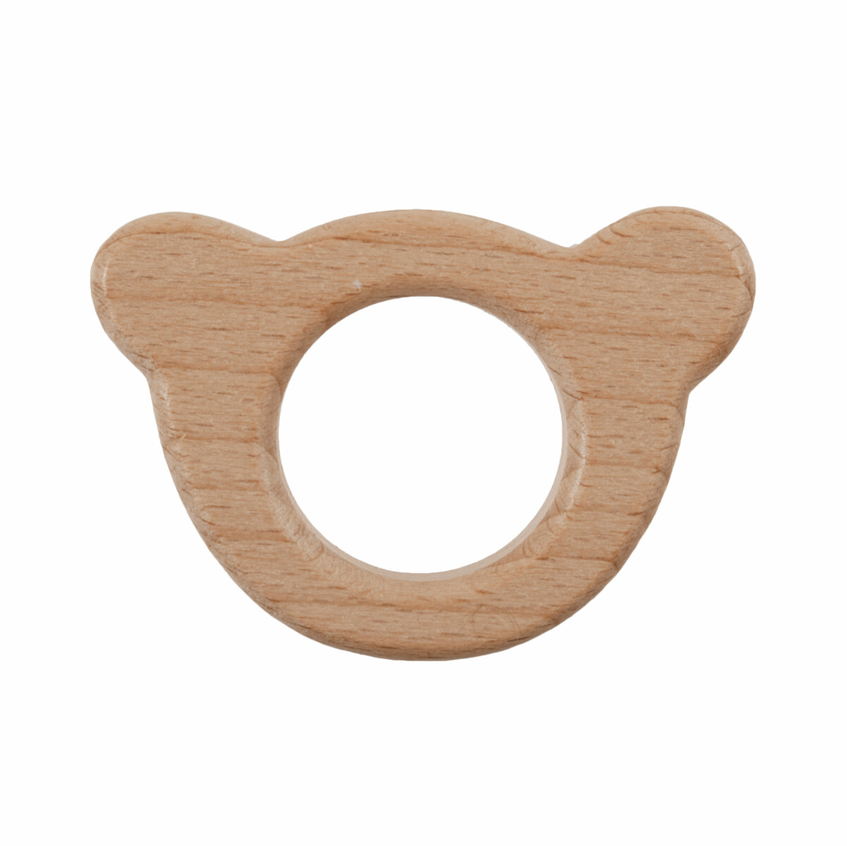 Birch Wood Teddy Craft Ring