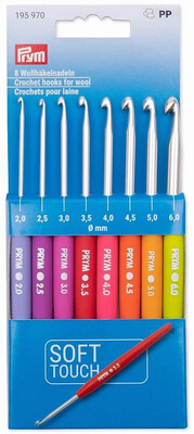 Prym Soft Touch Crochet Hook Set 2.0mm - 6.0mm