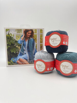 Anchor Crochet Kit: Love Knot Shawl: Ocean