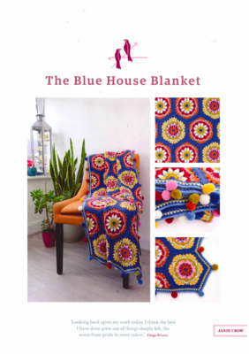Janie Crow Blue House Blanket Pattern