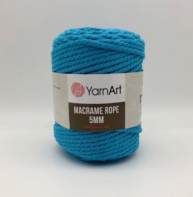 YarnArt Macrame Rope 5mm 763 - Turquoise Blue
