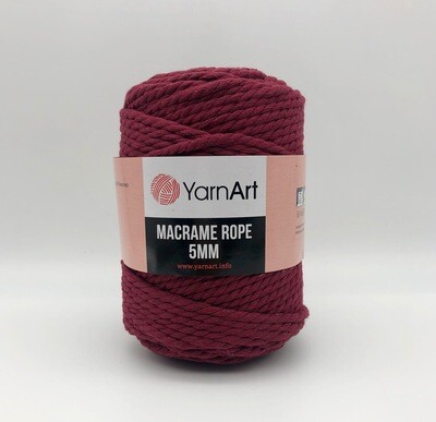 YarnArt Macrame Rope 5mm 781 - Burgundy