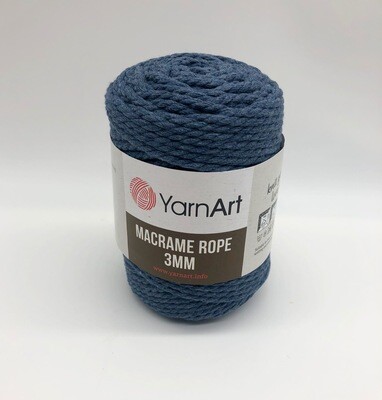 YarnArt Macrame Rope 3mm 761 - Denim Blue