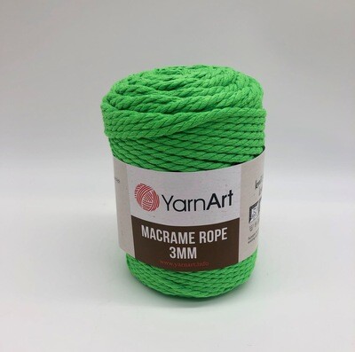 YarnArt Macrame Rope 3mm 802 - Green