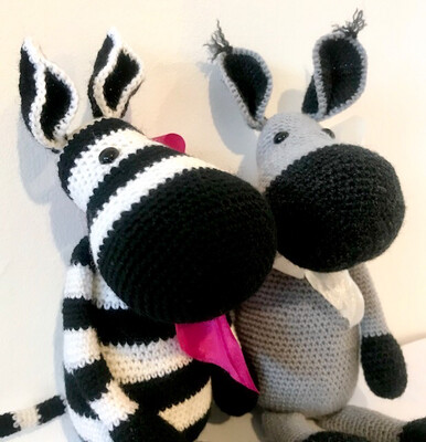Douglas Donkey & Zena Zebra Crochet Patterns