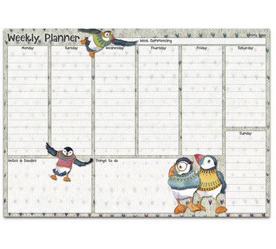 Emma Ball Woolly Puffins Weekly Planner