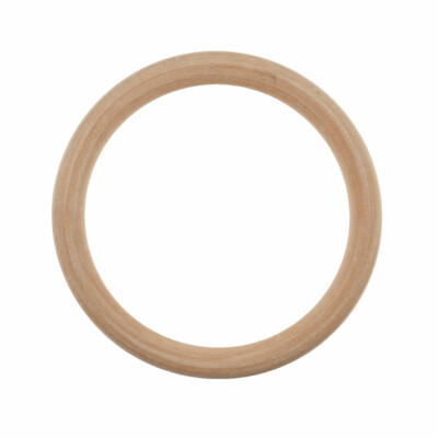 Birch Wood Craft Ring: 10cm diameter.