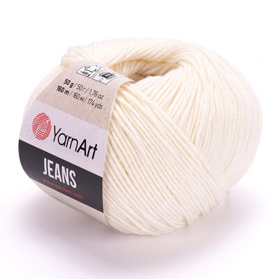YarnArt Jeans 03 - Milk White