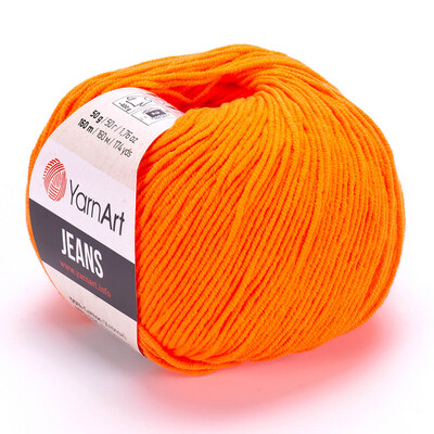 YarnArt Jeans 77 - Neon Orange