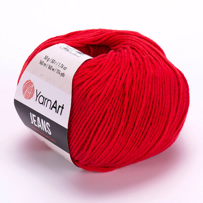 YarnArt Jeans 90 - Bright Red