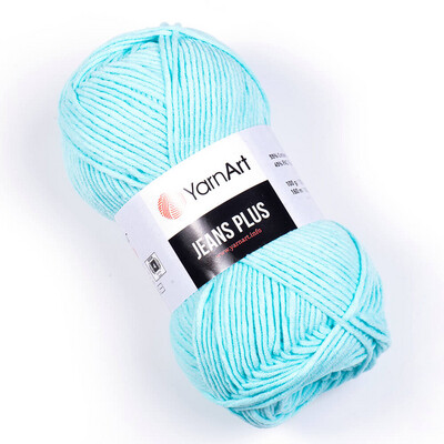 YarnArt Jeans Knitting Yarn, Baby Blue - 75