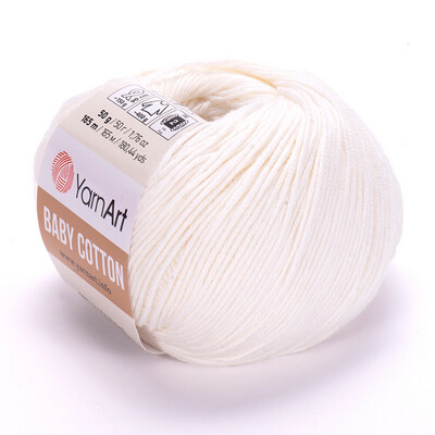 YarnArt Baby Cotton 401 - White