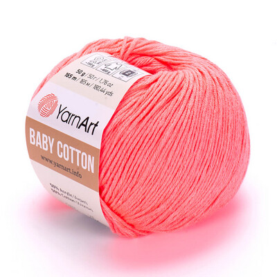 YarnArt Baby Cotton 424 - Light Neon Pink