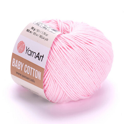 YarnArt Baby Cotton 410 - Baby Pink