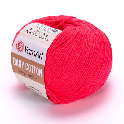 YarnArt Baby Cotton 423 - Dark Neon Pink