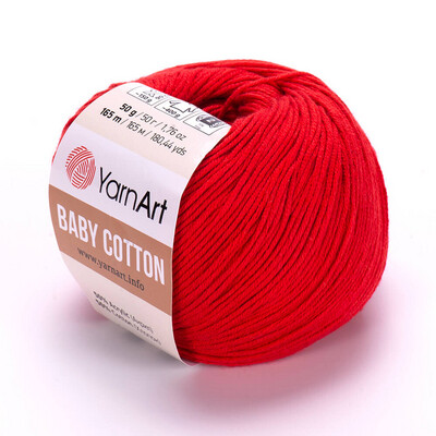 YarnArt Baby Cotton 426 - Bright Red